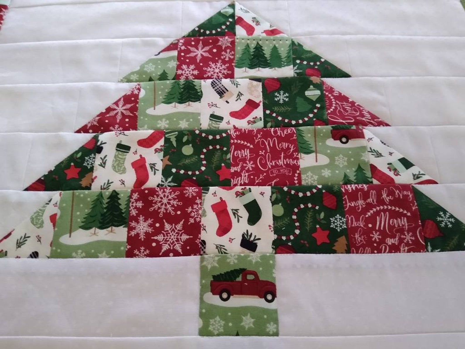 Square Christmas Table Topper Etsy