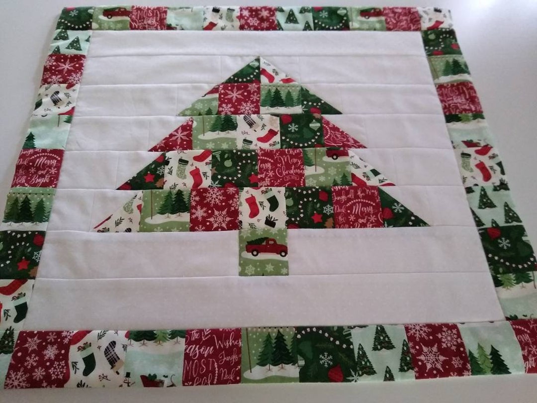Square Christmas Table Topper Etsy