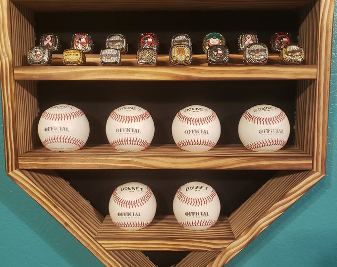 Featured listing image: Combo Ring and Baseball display