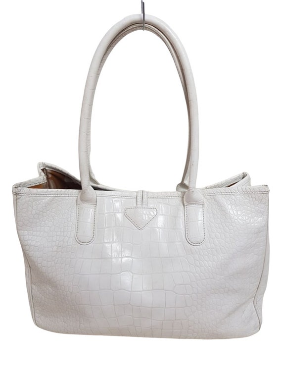 Longchamp Small Roseau Logo Printed Bucket Bag in Gray