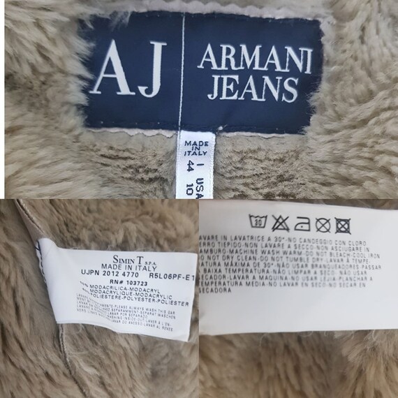 Armani Jeans penny lane ladies faux shearling bei… - image 9
