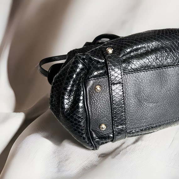 MAX MARA python embossed black medium leather sho… - image 8