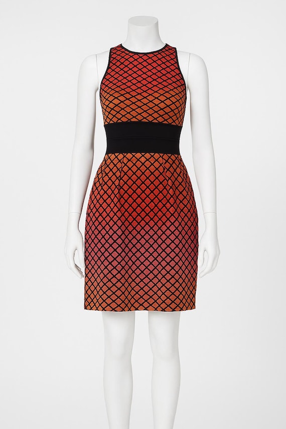 vintage missoni dress Earthtones Chevron Knitted Tunic-Style - S featuring an open back vintage missoni dress 00s Missoni