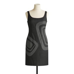 KENZO Jeans vintage XL sheath sleeveless dress, linen blend, knee length designer dress.