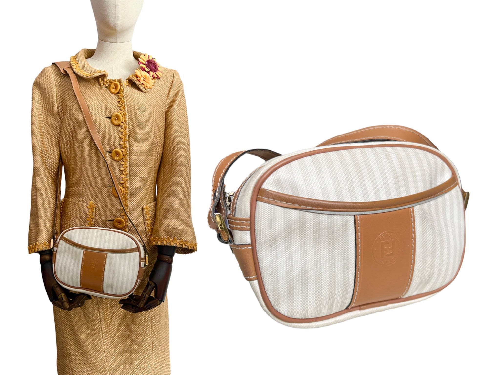 Fendi Vintage Pequin Stripe Mini Boston Bag – Shop Luxe Society