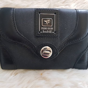 Cartera vintage de los años 90 para mujer PIERO GUIDI Linea Bold. cartera de diseño italiano