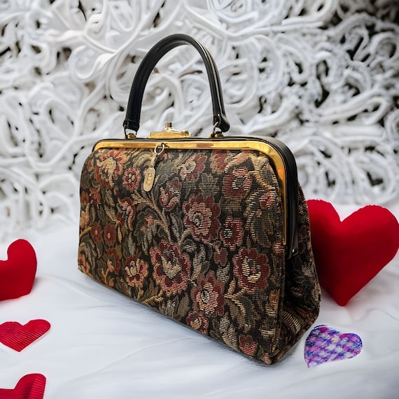 Vintage tapestry hotsell bag