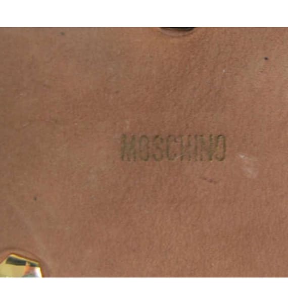 MOSCHINO REDWALL 80's gold heart shapped teardrop… - image 7