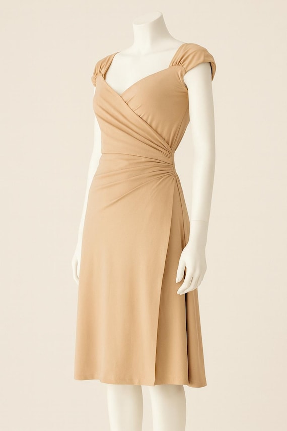 CHIARA BONI Le Petit Robe Woman Nude Stretchy Sweetheart Wrap Buckle Dress,  Astonishing Designer Dress. Us 8, Uk 12, Eu 40 - Etsy