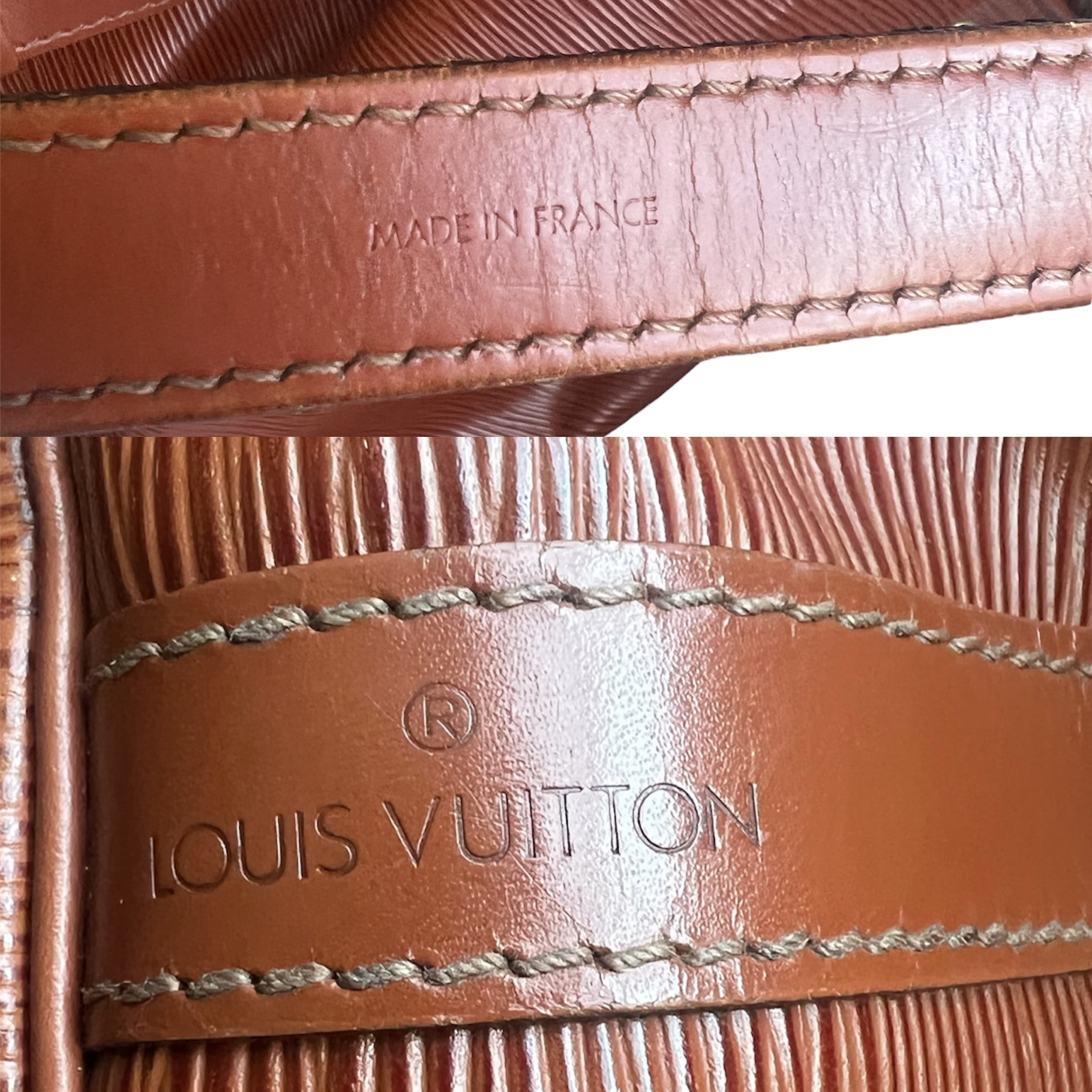 LOUIS VUITTON Petit Noe Vintage Epi Leather Bucket Style 