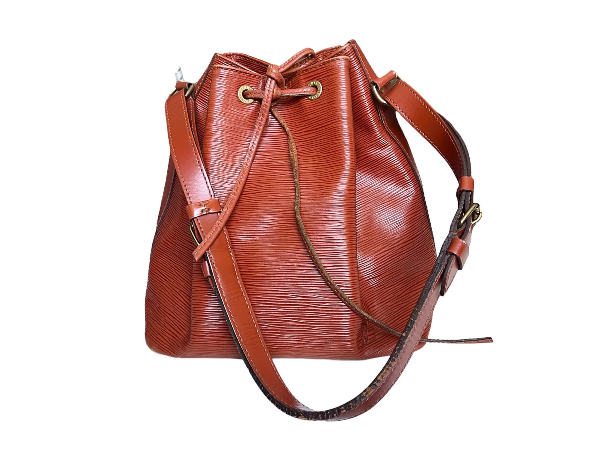 Louis Vuitton Petit Noe Vintage EPI Leather Bucket Style Designer Bag.