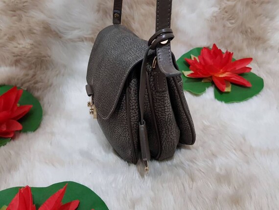 BORBONESE padlock leather shoulder small cross bo… - image 6