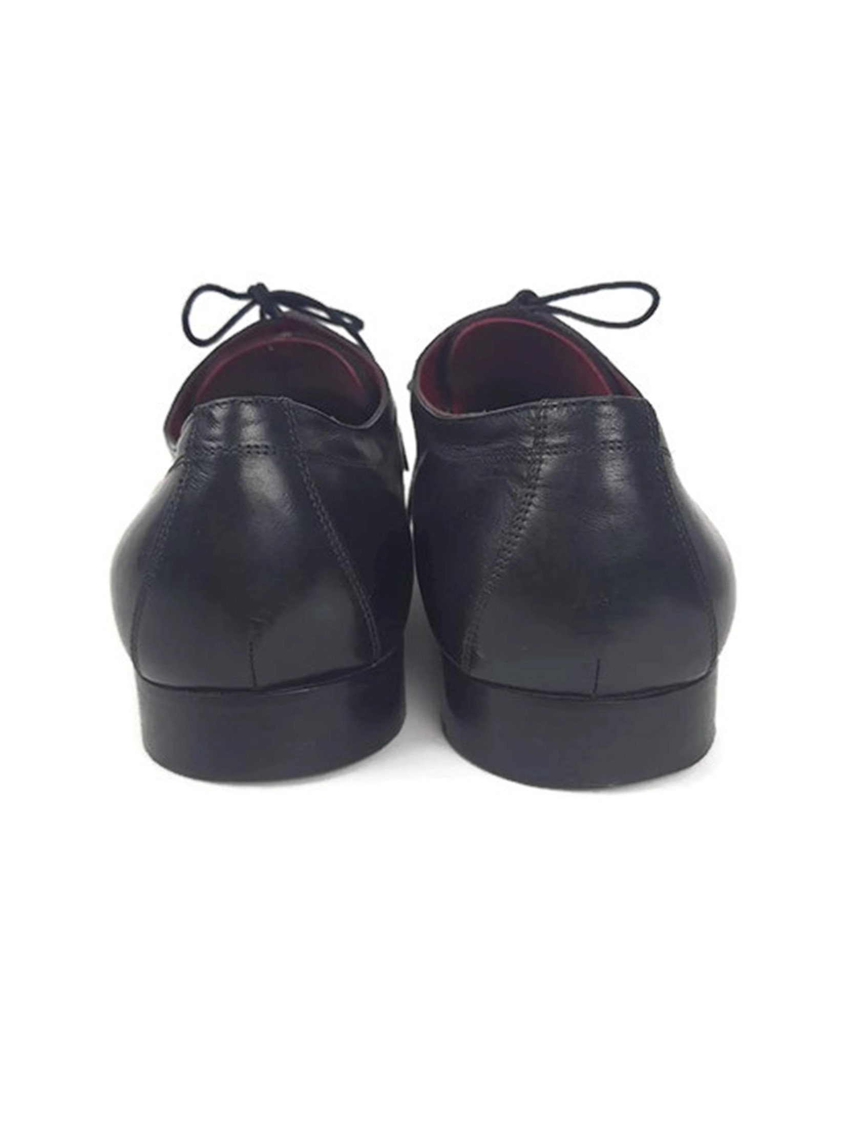 VALENTINO Men Leather V - Logo Black Dressy Shoes Us 10.5 