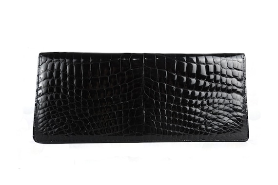 Vintage 50's crock leather clutch.