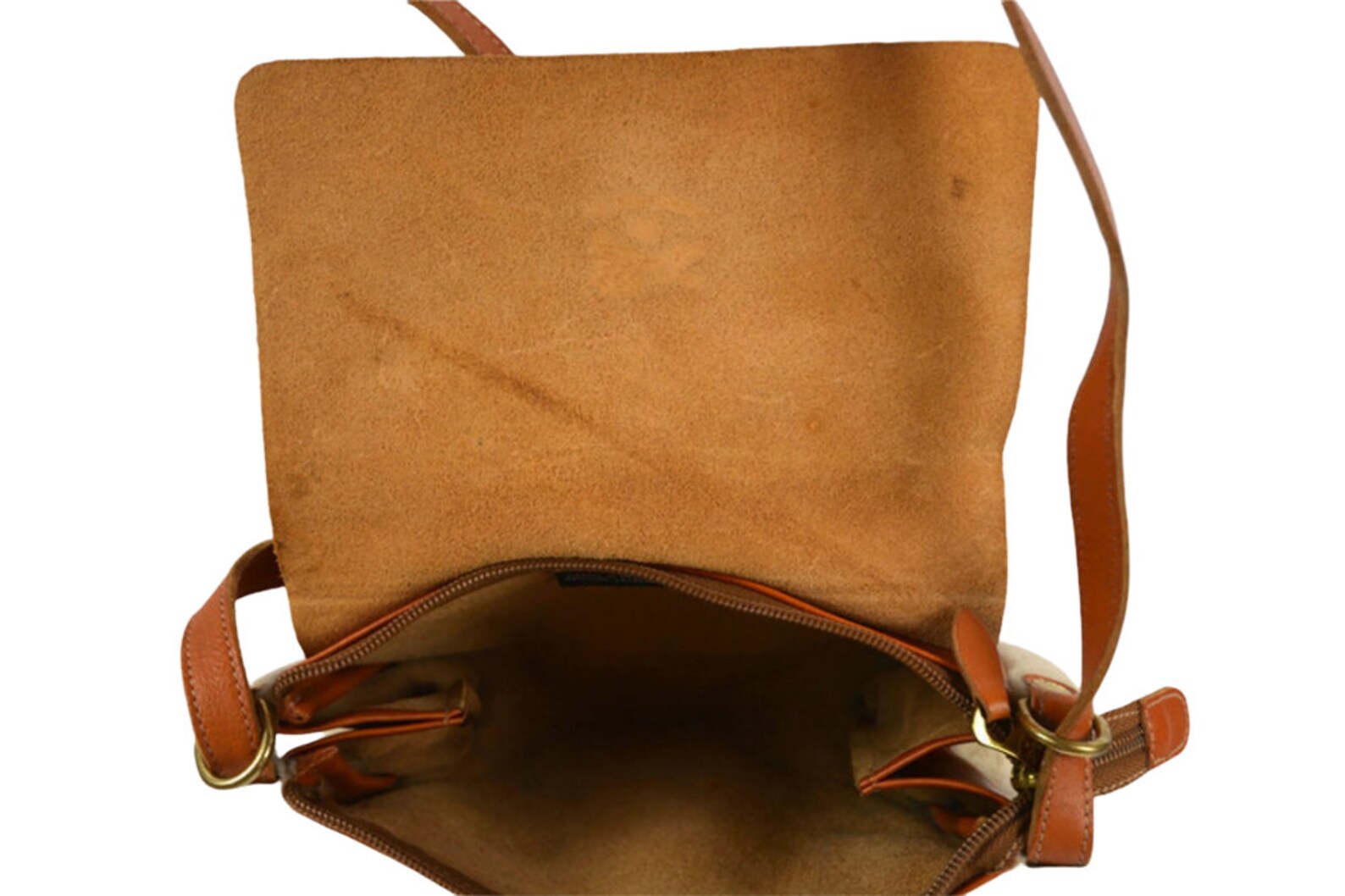 80's Refurbished Cognac Leather Creel Bag by Il Bisonte main image 0
