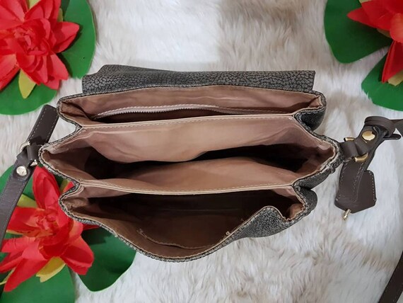 BORBONESE padlock leather shoulder small cross bo… - image 8