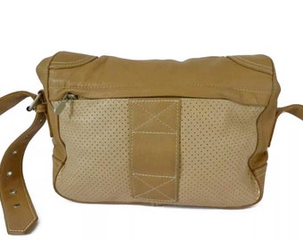 BELSTAFF Men Weekend Beige Genuine Leather Shoulder Bag, Men