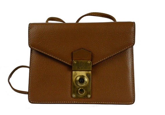 DIDIER LAMARTHE Vintage Charm and Key Structured Brown Pebbled Leather Supercute Padlock Mini Bag. Women French Designer Purse. Etsy Finland