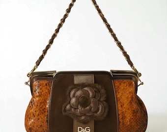 d&amp;g dolce gabbana brown bag