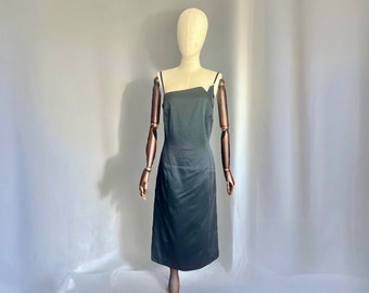 VERSACE 90's stylish spagetti strap vintage black coctail dress.