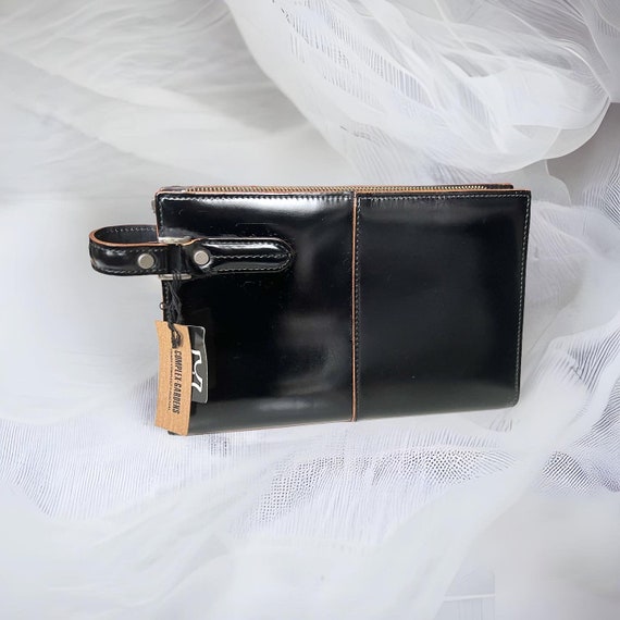 AOKI COMPLEX GARDENS Black Cowhide Handbag: Japanese Business Bag