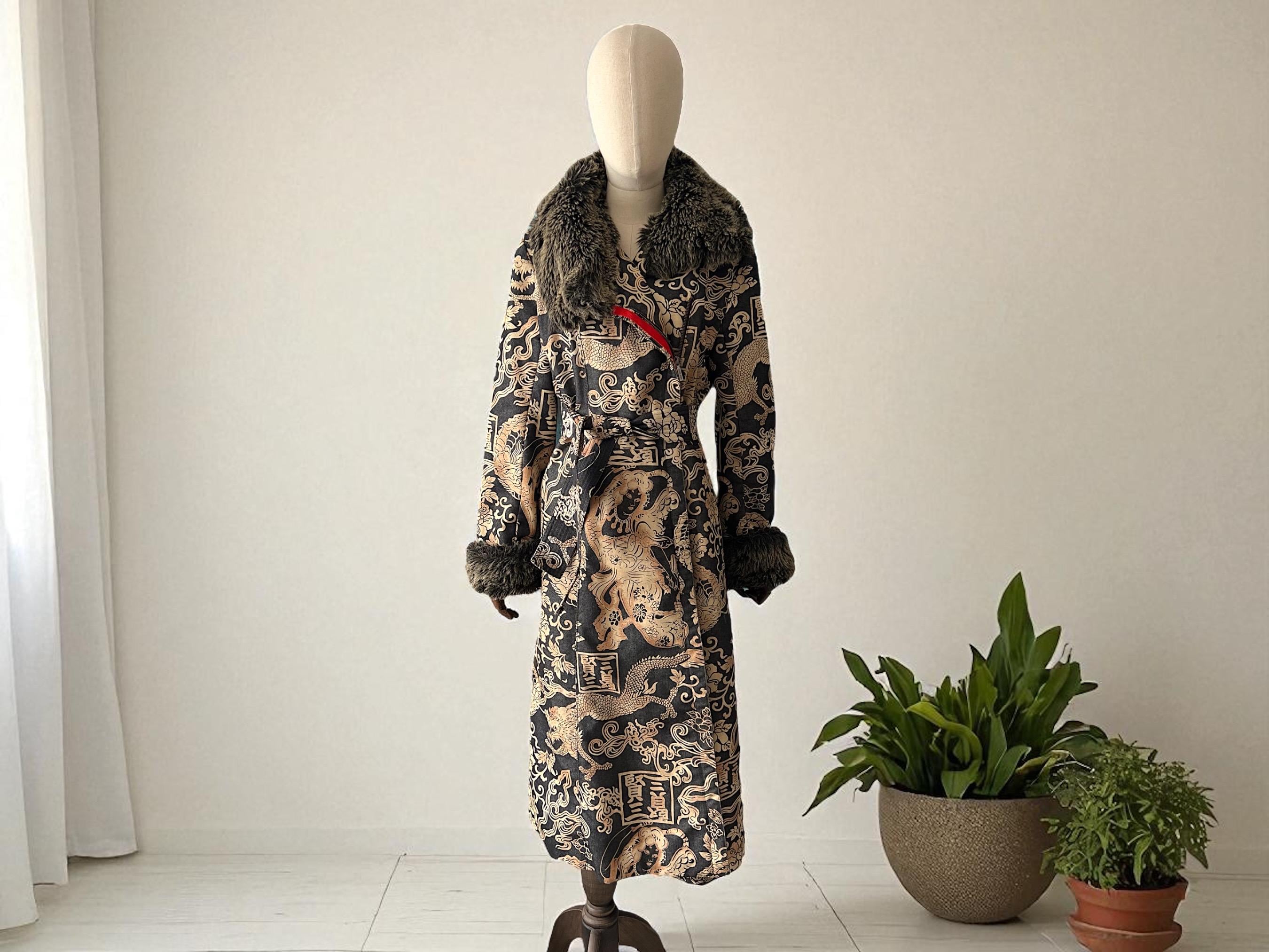 Kenzo Fur Coat - Etsy