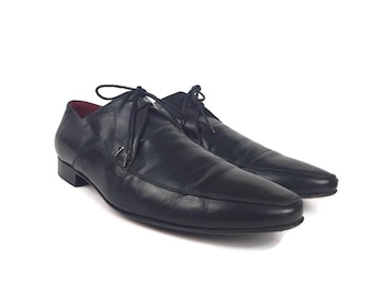 Zapatos de vestir negros con logo V de Valentino para hombre, tallas EE. UU. 10.5, UK 44, UK 10