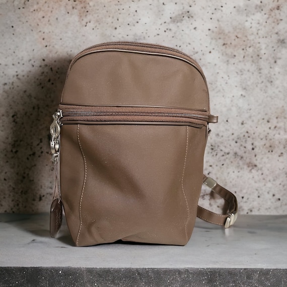 Vintage Mandarina Duck Brown Nylon Backpack - Etsy