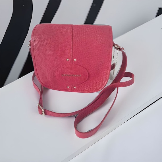 LONGCHAMP Pink Quadri Leather Gorgeous Small Shoulder Bag. -  Israel