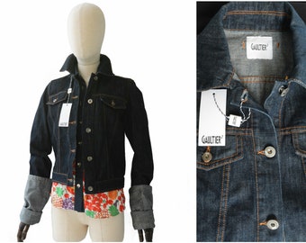Chaqueta vaquera de mujer de stock muerto de JEAN PAUL GAULTIER 2, chaqueta de diseñador para mujer - xs - s