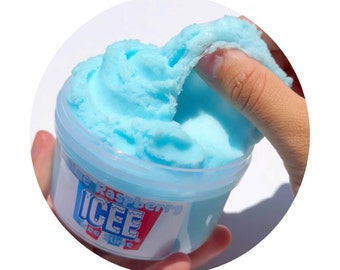 Blue Raspberry Icee Scented Sizzly Icee Slime 6oz