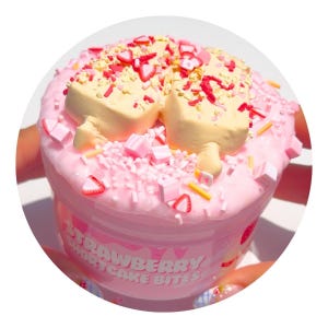 Strawberry Shortcake Bites Scented DIY Butter Slushee Slime 6oz
