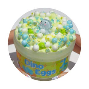 Dino Eggs Scented Big Bead Floam Slime 6oz