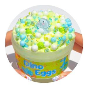 Dino Eggs Scented Big Bead Floam Slime 6oz