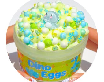 Dino Eggs Scented Big Bead Floam Slime 6oz