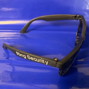Ring Security- Ring Security glasses- Ring Bearer- Ring Bearer Decor- Wedding Decor- Men In Black - MIB Ring Bearer- Perfect Wedding