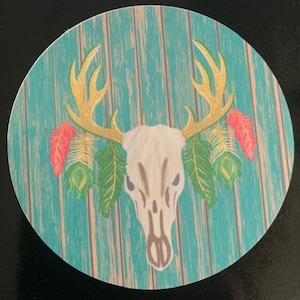Southwestern Laptop Decal, Décalcomanie d’ordinateur portable, décalque, sud-ouest, crâne, décor du sud-ouest- Hydroflask Decal, décal de décal de tasse de café