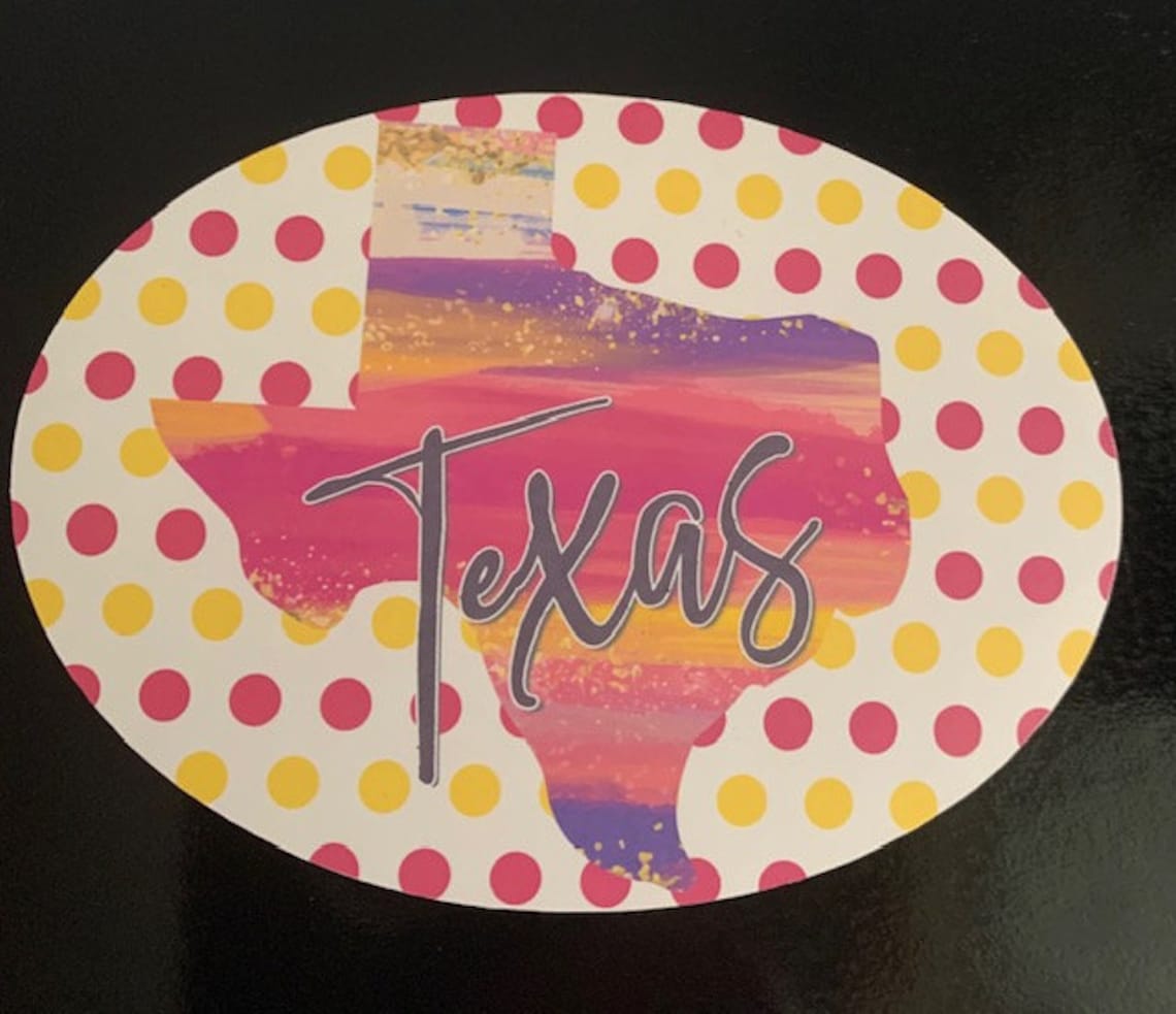 State of Texas Laptop Decal, Texas Decal, Laptop Decal, Texas ...