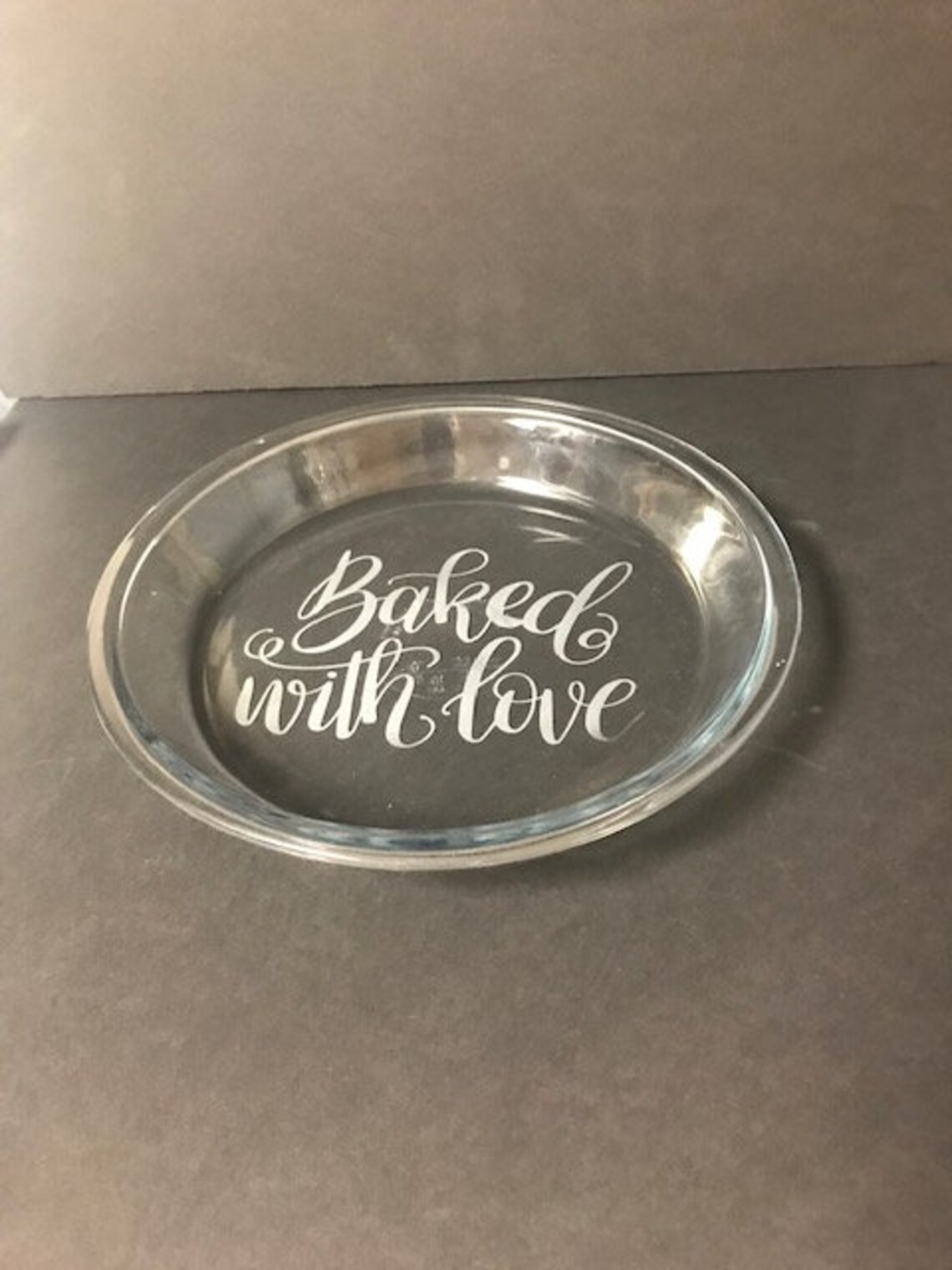 Custom Etched Pie Plate 9 Inch Custom Pie Plate Glass Pie Etsy Singapore