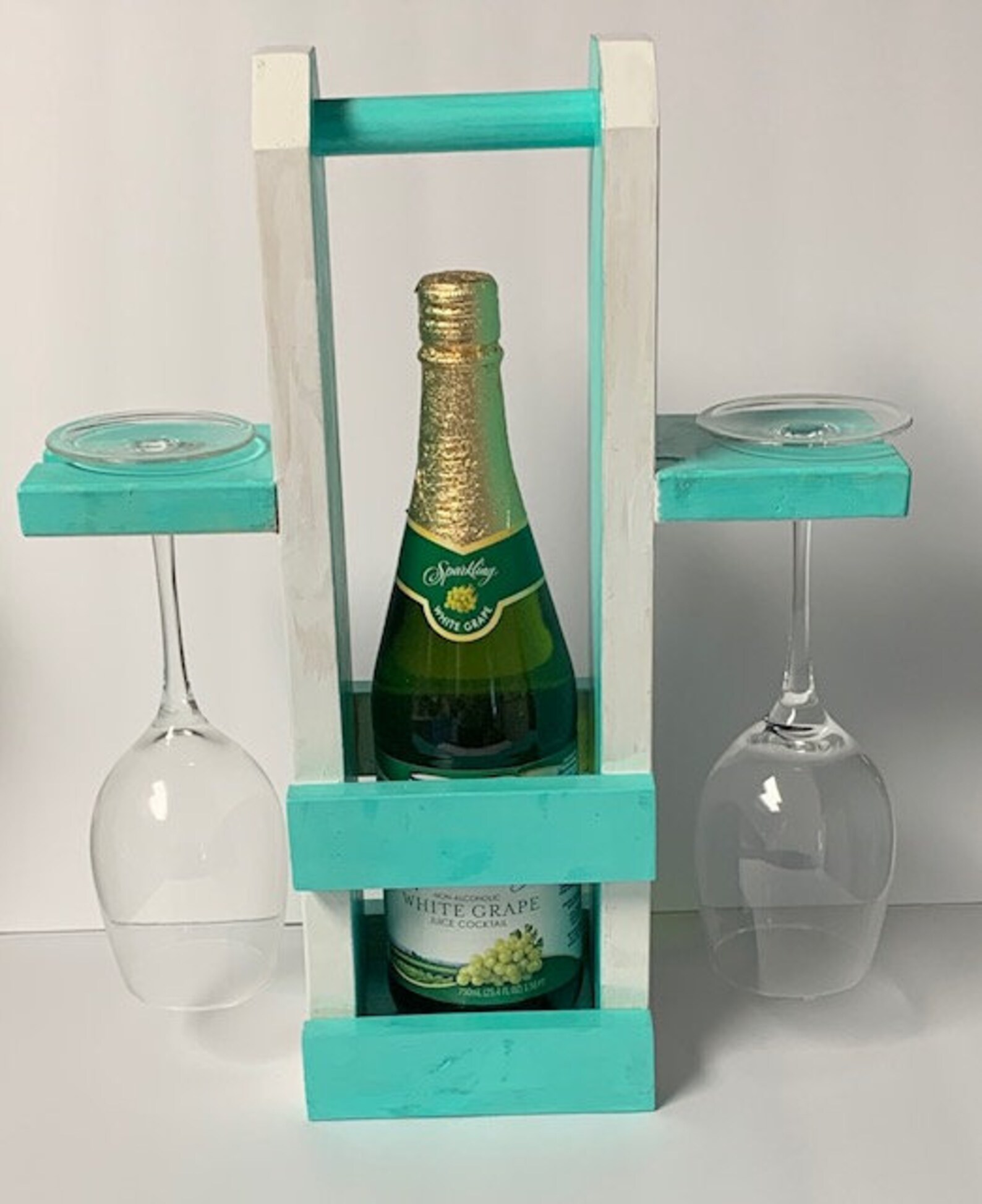 Wine Caddy Wine Wine Glass Holder Wine Bottle Holder Wine Etsy