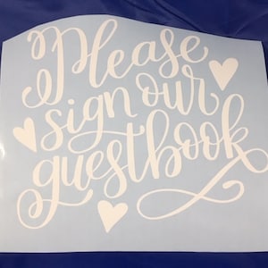 Wedding Guest Book- Wedding Guest Book Sign- Guest Book Sign- Guest Book- Guest Book Decor