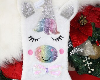 Girls Unicorn Christmas Stocking