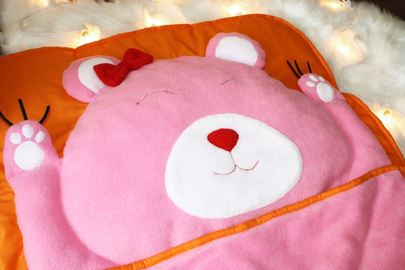Teddy Bear Sleeping Bag for Kids Etsy
