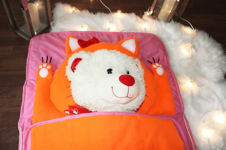 Kitty Sleeping Bag for Kids Etsy