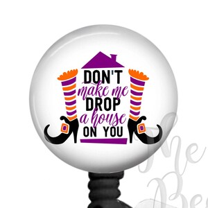 Halloween Nurse Badge Reel, Halloween Witch Retractable ID Name Badge Holder, Badge Pull, Badge Clip, Halloween Gift