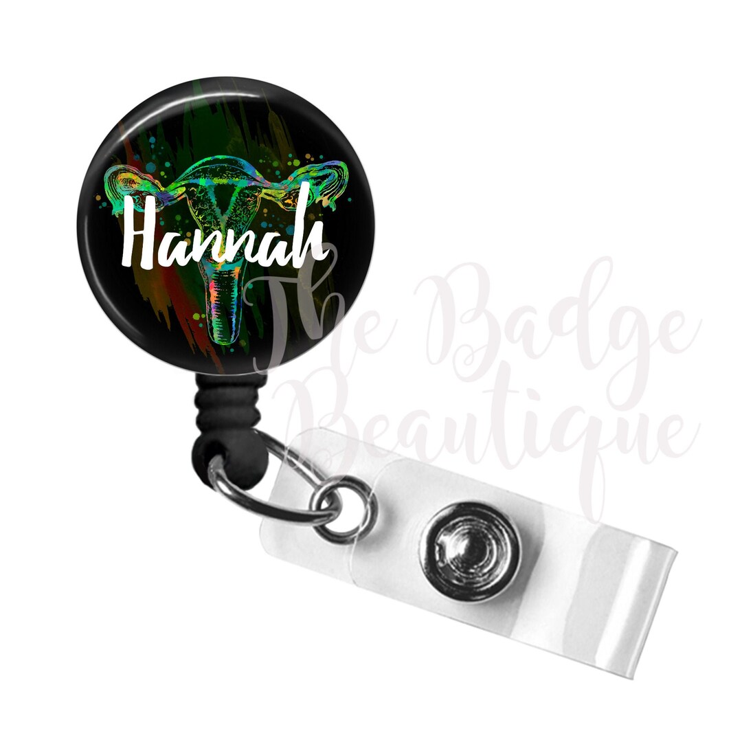 Badge Reel, Custom Labor & Delivery Retractable Badge Holder, Name ...