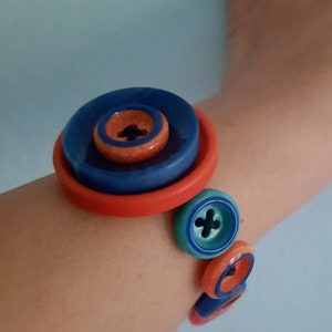 Button Bracelet/Bracelet like Watch/Handmade Jewelry/Button Jewelry/Womens bracelet