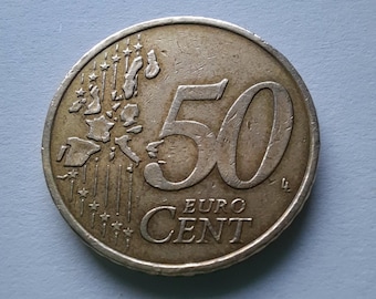 ドイツ 50ユーロセント 2002 エラーコイン：ブランデンブルク門表面