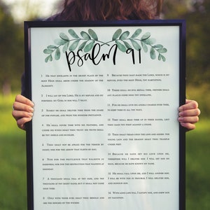 Psalm 91 Print KJV, Bible Quote
