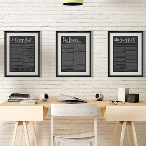 Family Proclamation, Living Christ, 3 set LDS Poster Bundle, Modern Lds Print, LDS Poster, Modern LDS, lds wall hangings, lds decor